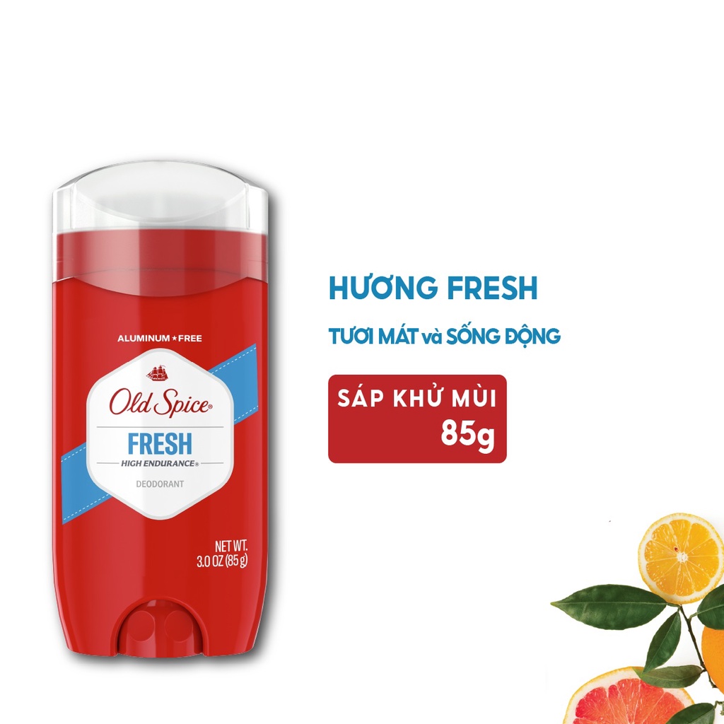 Lăn sáp khử mùi và ngăn tiết mồ hôi cho nam Old Spice 85g chính hãng của Mỹ Original | Fresh | Pure Sport