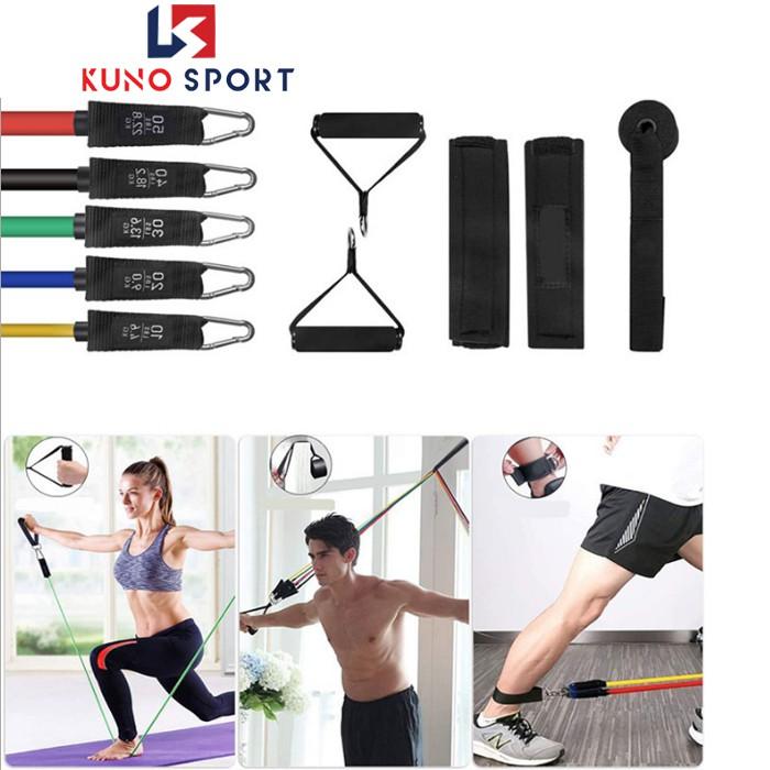 Dây Ngũ Sắc KUNOSPORT Tập Gym Đa Năng Full Body - Dây Kháng Lực Tập Gym Tại Nhà