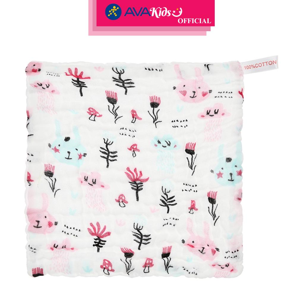 Set 5 cái khăn mặt xô cotton 6 lớp TOP KIDS 30x30 cm - Màu ngẫu nhiên