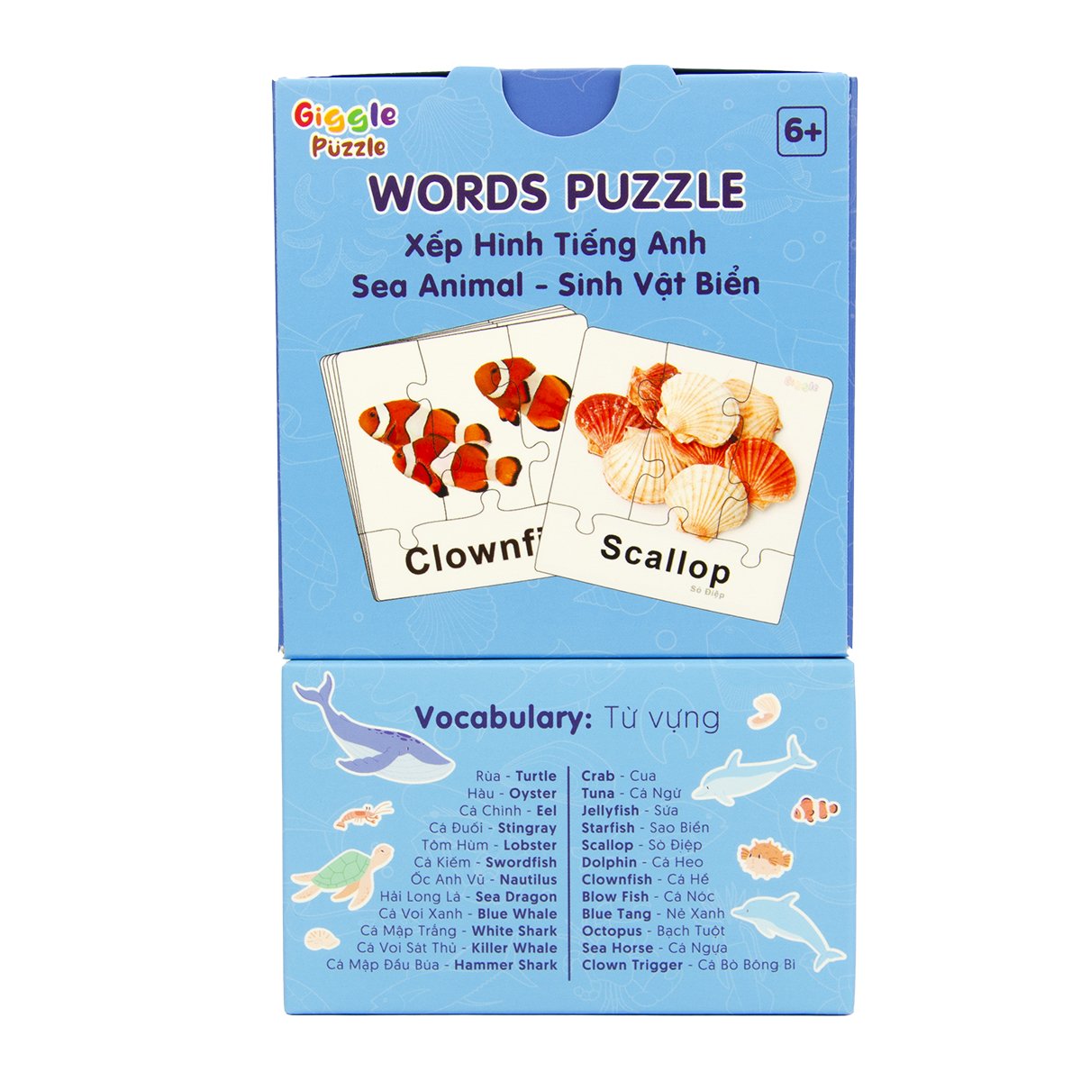 Đồ chơi xếp hình từ vựng Tiếng Anh - Xếp hình - Giggle Puzzle - Nguyễn Trắc
