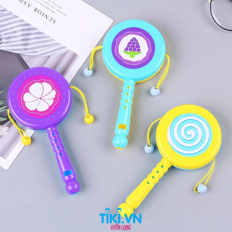 Trống Lắc, Lục Lạc Hoạt Hình Đa Dạng Cho Bé Sơ Sinh, Mẫu Mới, Màu Sắc Nét, Nhựa An Toàn, Tiếng Kêu Vui Tai