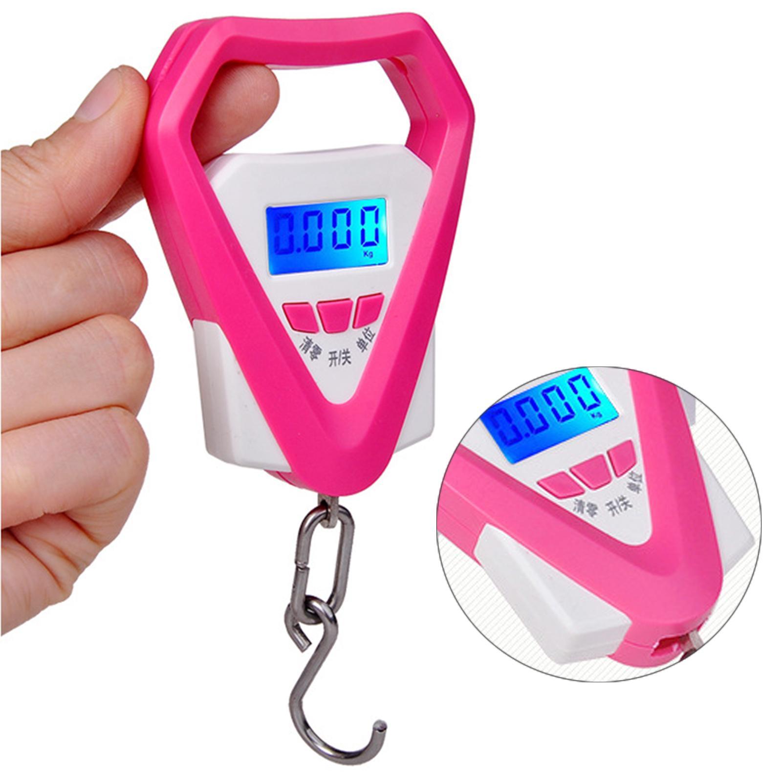 Electronic Hanging Weight Scale with Weight Hook 110lb /50kg for Travel Bag