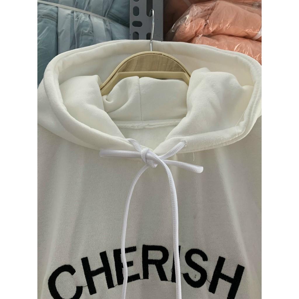 Áo Hoodie Chống Nắng unisex ulzzang Có 5 Màu, Dành cho nam và nữ In Hình CHERICH nỉ ngoại form rộng