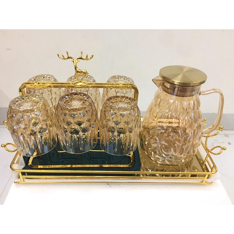 Khay úp cốc - Khay Decor văn phòng, nhà ở - Khay vương miện sang chảnh