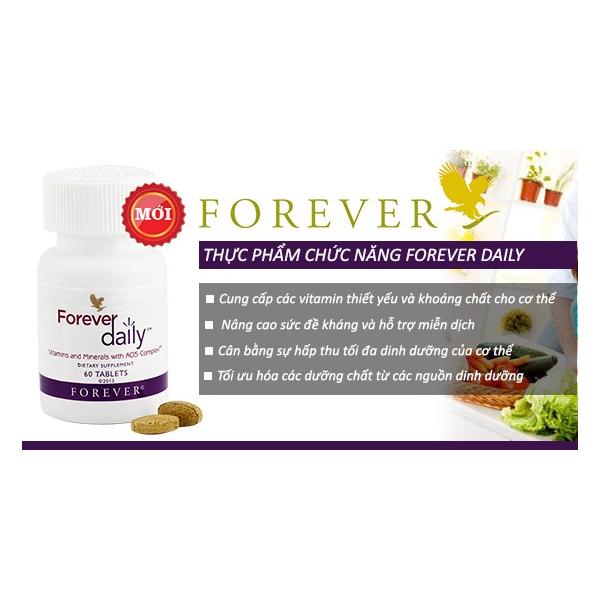 Thực phẩm chức năng Bổ sung Vitamin và Khoáng chất cần thiết hàng ngày  Forever Daily (#439) (60 Viên)