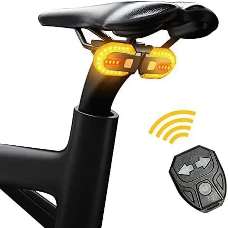 Đèn Hậu Xe Đạp LED Tín Hiệu Xi Nhan Rẽ Trái Phải FY-1825 600mAh Sạc USB Không Dây Chống Nước IPX5 Địa Hình 5 Chế Độ - Mai Lee