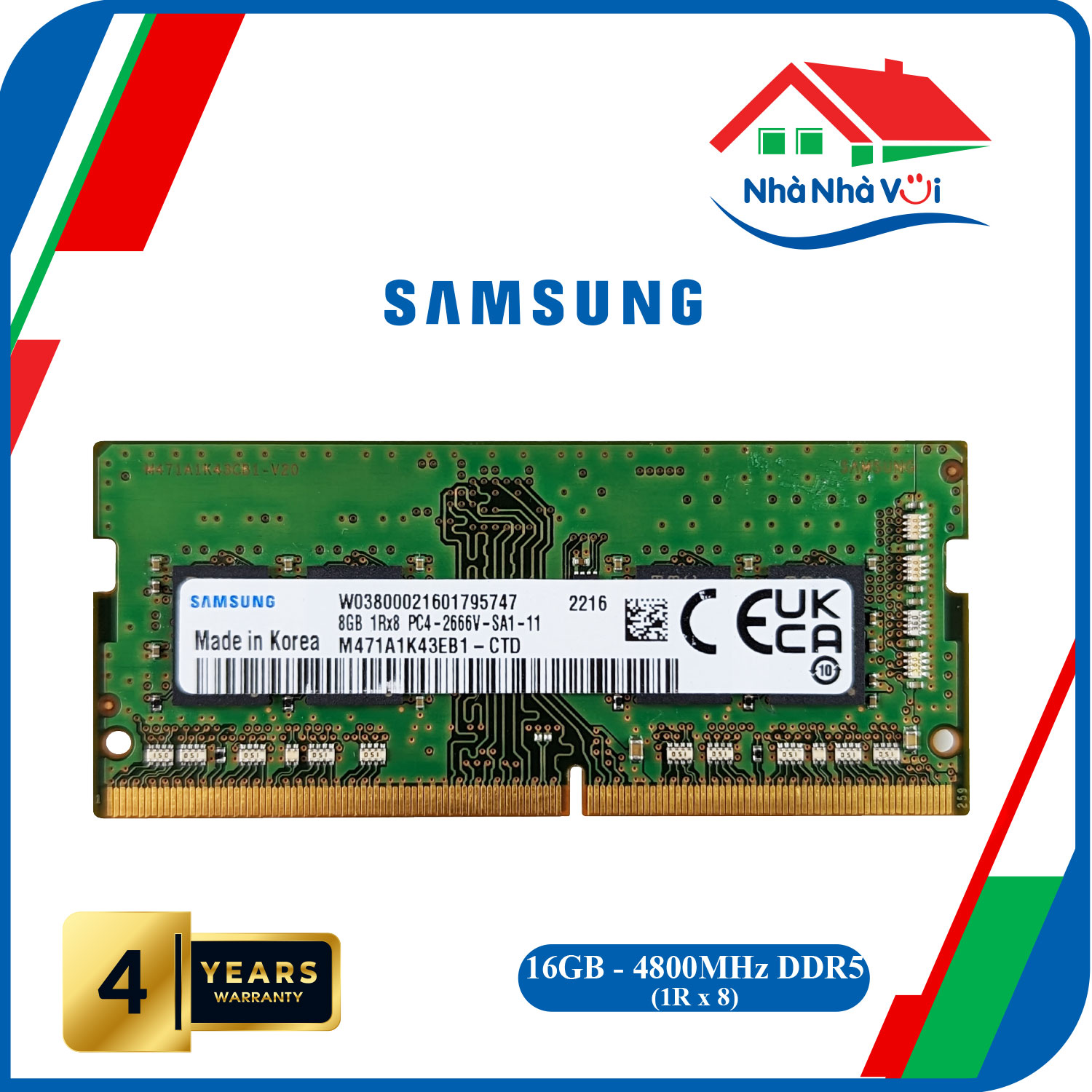 Ram Laptop Samsung 8GB Bus 2666 DDR4 - Hàng Nhập Khẩu