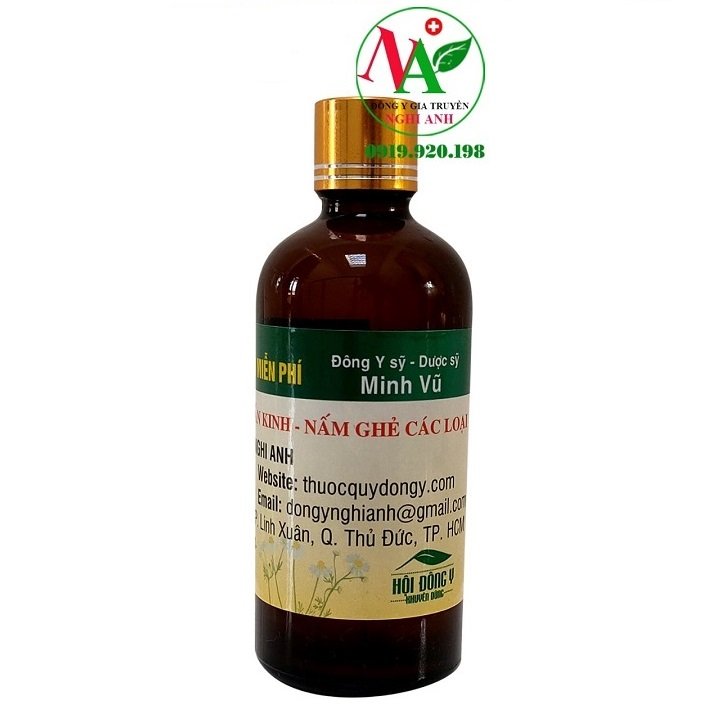 Thảo Dược Bôi Đặc Trị Zona Thần Kinh, Nấm Ghẻ, Dị Ứng Lọ 100ml