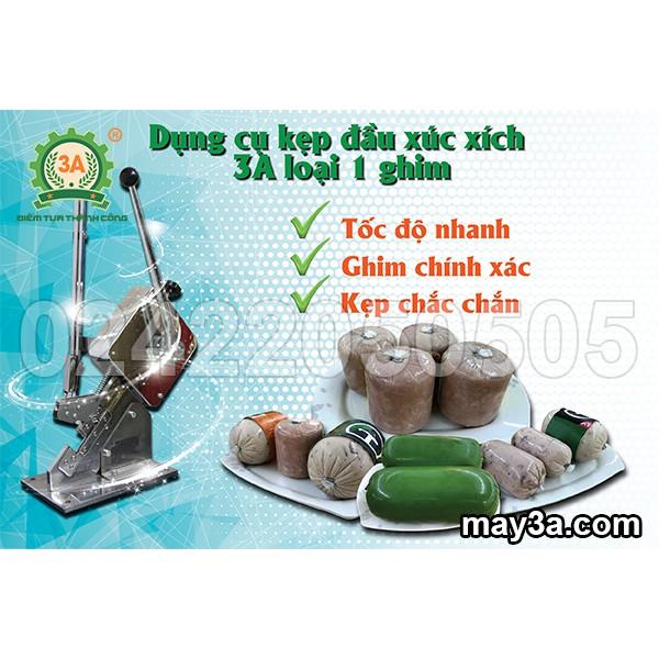 Dụng cụ kẹp đầu xúc xích 3A (dập 1 ghim)