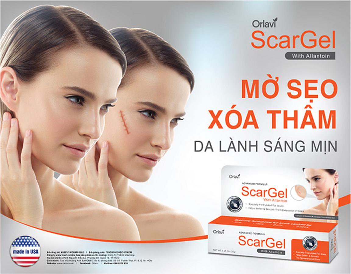 Orlavi Scar Gel: Cung cấp dưỡng chất, mờ sẹo, giúp da mịn màng 35gr