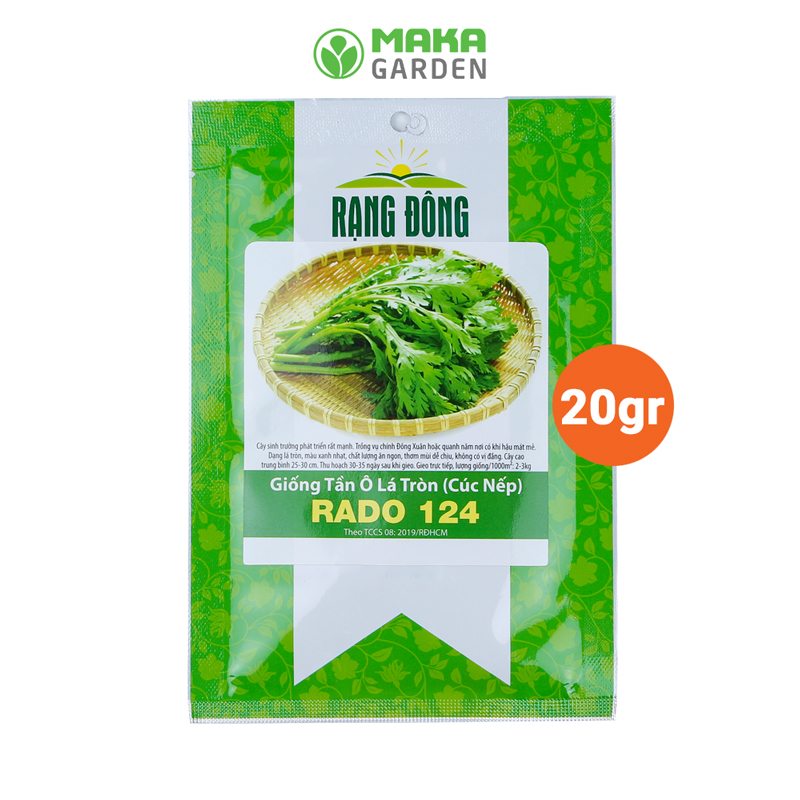 Hạt giống Rau Tần Ô Lá Tròn Rado 124 - Gói 20Gr - Trồng Quanh Năm, Sinh Trưởng Khỏe