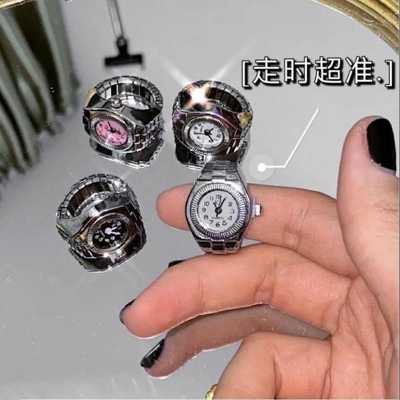 Vòng đồng hồ thuận lợi nhất thời trang đơn giản punk phù hợp với cặp đôi phù hợp với cặp đôi đồng hồ mini điện tử sáng tạo cổ điển
