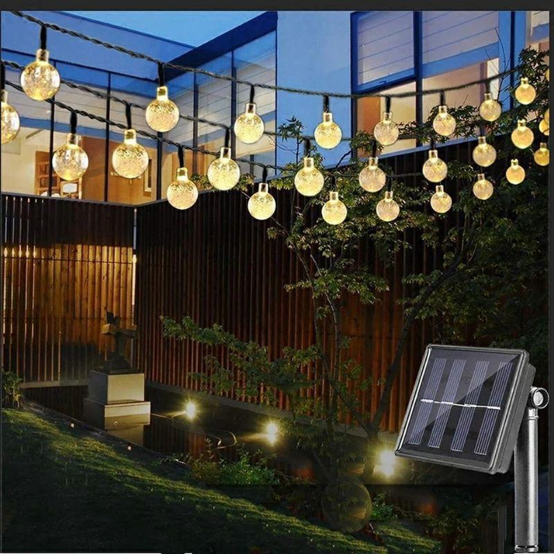 Đèn Trang Trí Ngoài Trời Dây Đèn Chống Nước Chery Snown Năng Lượng Mặt Trời