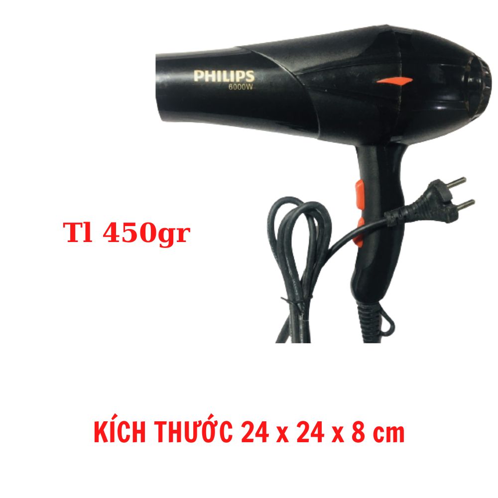 Máy sấy tóc, công suất lớn 6000w/ 2 chiều nóng - lạnh, sấy nhanh khô, chăm sóc tóc, bảo vệ tóc hiệu quả, tạo kiểu dễ dàng/ tích hợp nhiều tính năng sấy/ mát - ấm - nóng, luồng gió mạnh/sử dụng cho cả Salon tóc chuyên nghiệp