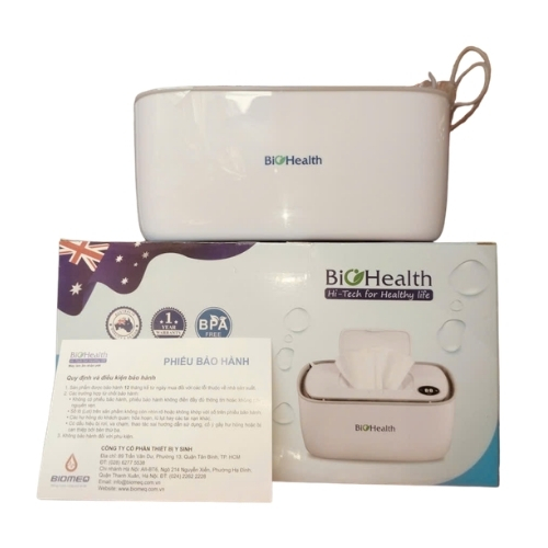 Máy Làm Ấm Khăn Ướt BIOHEALTH BH8900 - Làm ấm nhanh và đồng đều, điều chỉnh nhiệt độ phù hợp, màn hình LED, sức chứa 80 khăn, nguồn USB, giữ khăn ấm tiện lợi cho mẹ và bé tại nhà