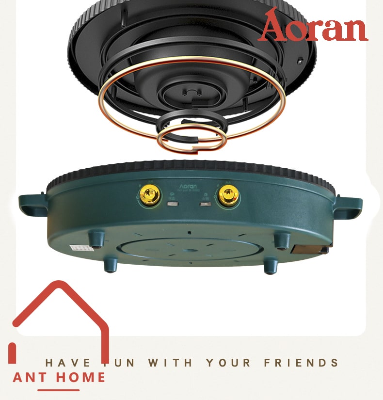Nồi Lẩu Nướng Đa Năng 2 Trong 1 Aoran size to