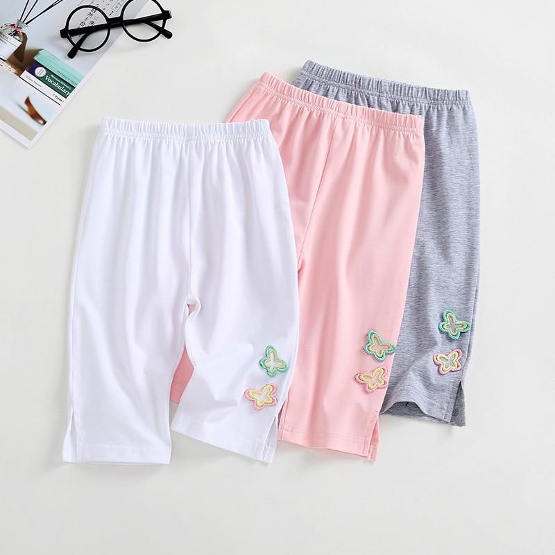 (minqate) Set 3 Quần Legging Lửng Cho Bé Gái Cực Xinh Hàng Quảng Châu Cao Cấp