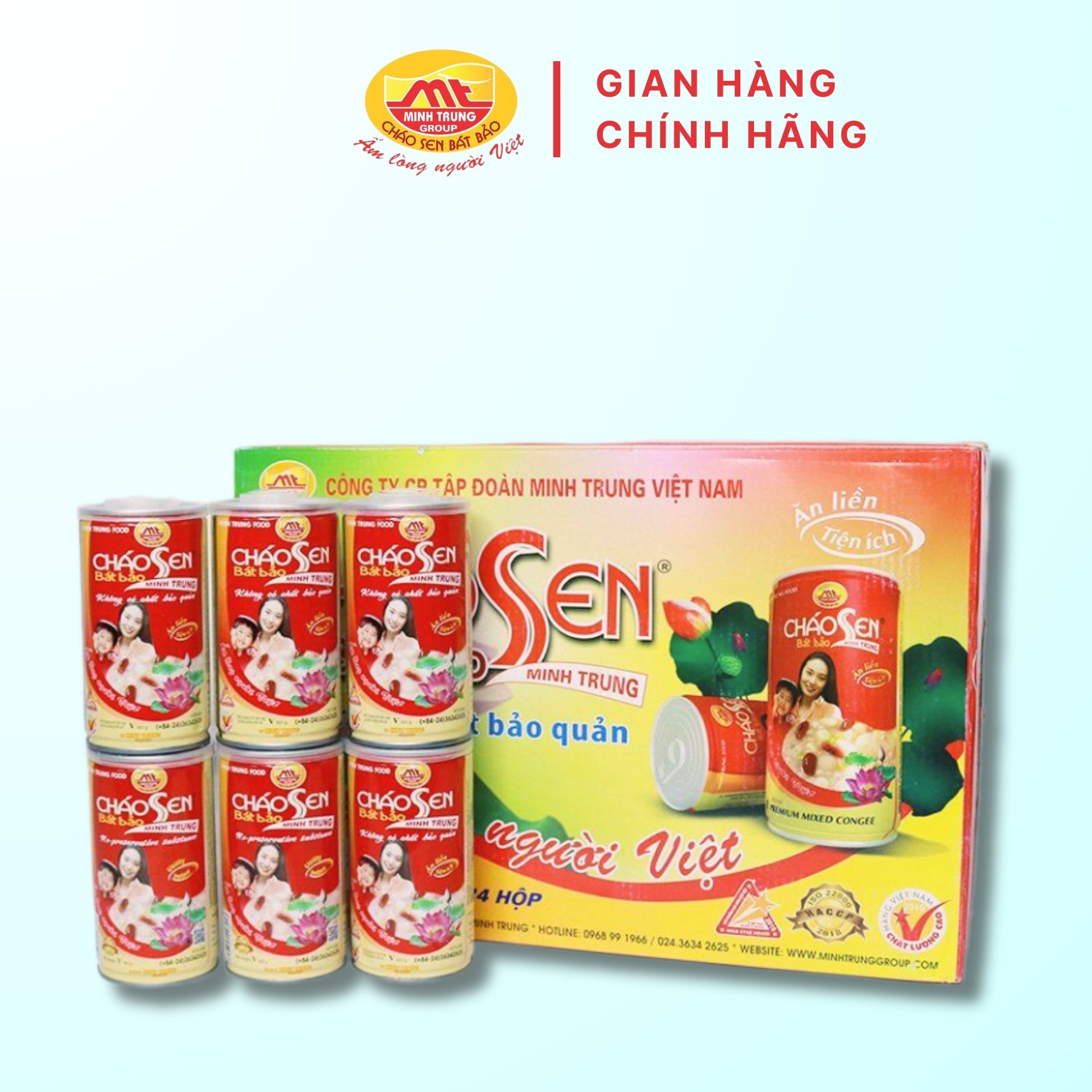 Cháo Sen Bát Bảo Minh Trung thùng 24 lon