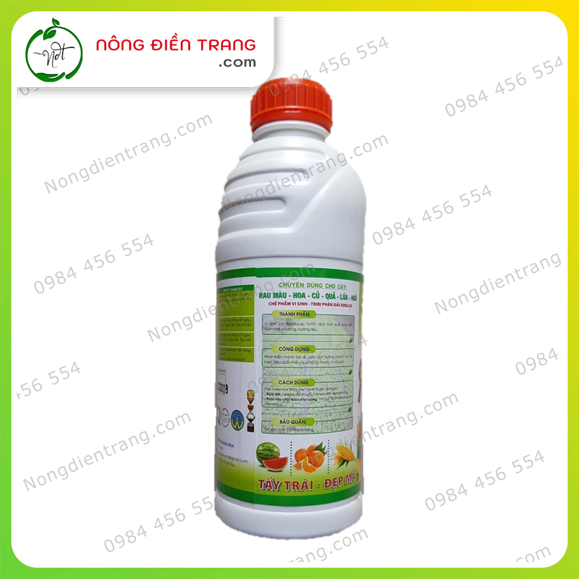 Tinh chất dịch chiết Trùn quế và Rong biển Hoàng Nga Siêu đậm đặc - Chai 1 Lít - Sinh trưởng cực mạnh, ra rễ, xanh lá, to củ, lớn quả VTNN Nông Điền Trang