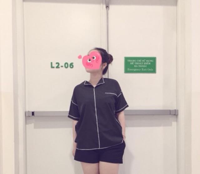 Sơ mi oversize pijama chạy chỉ viền cực lạ luôn ạ