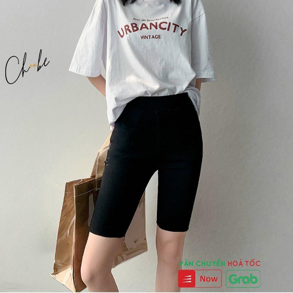 Quần nữ legging cotton ôm dáng siêu đẹp - Short đùi thể thao tập gym - Áo Khoác Thiên Hà