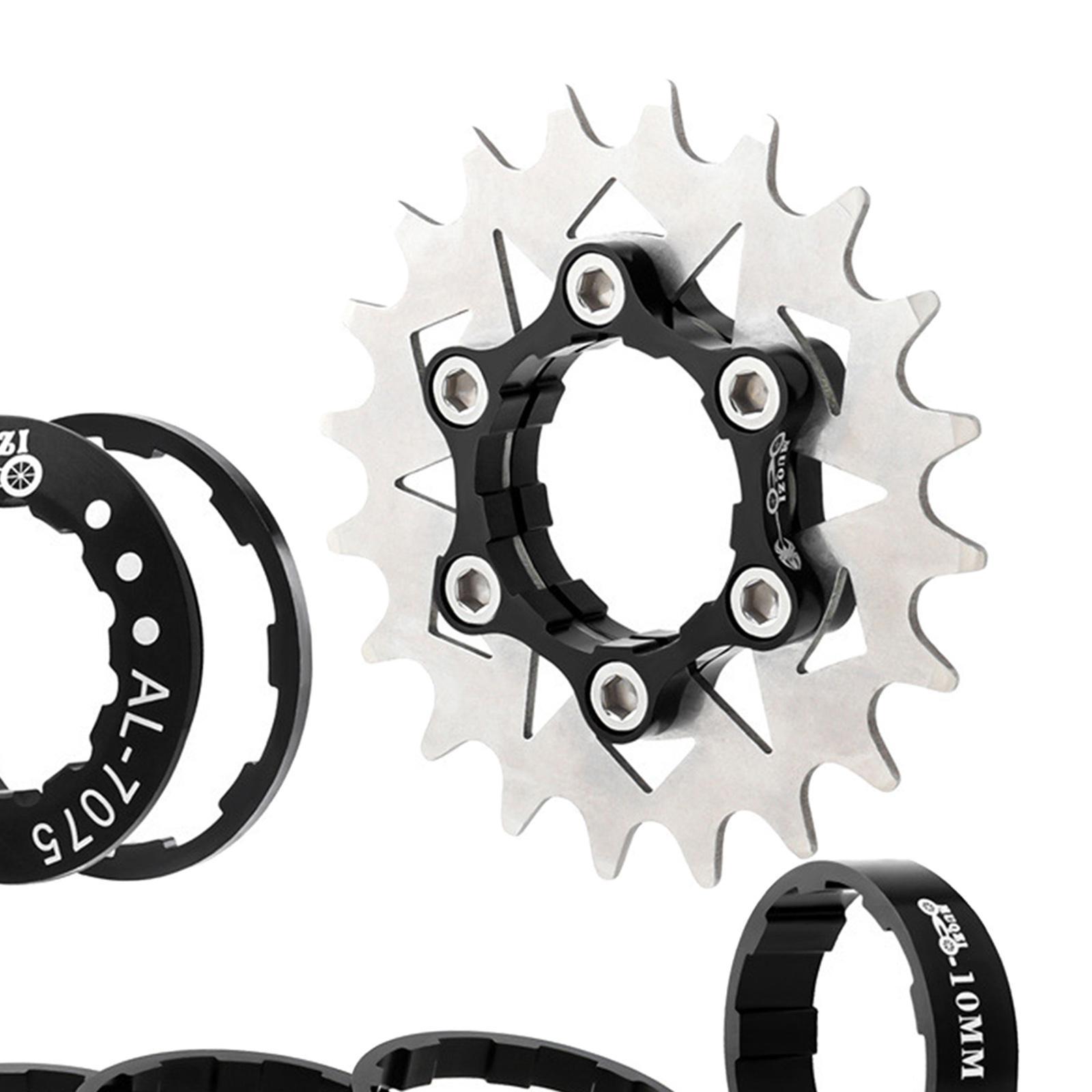 Single Speed Cassette Set Sprocket Bike Adapter Hub Refit Parts