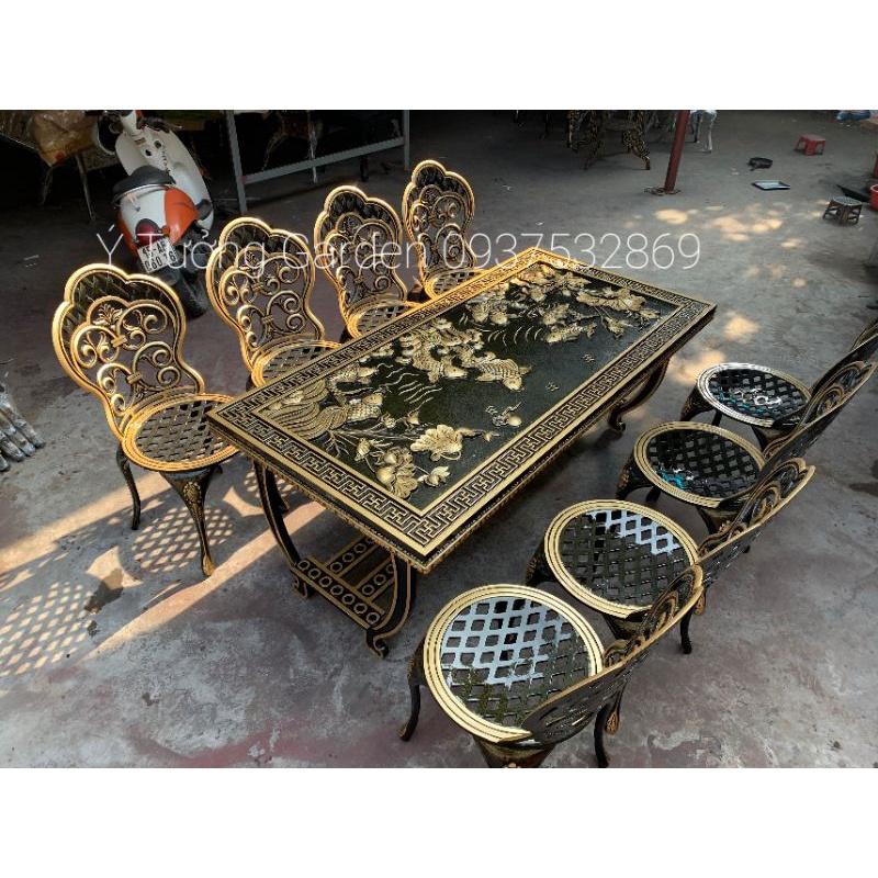 Bàn ghế sân vườn, bàn ghế nhôm đúc