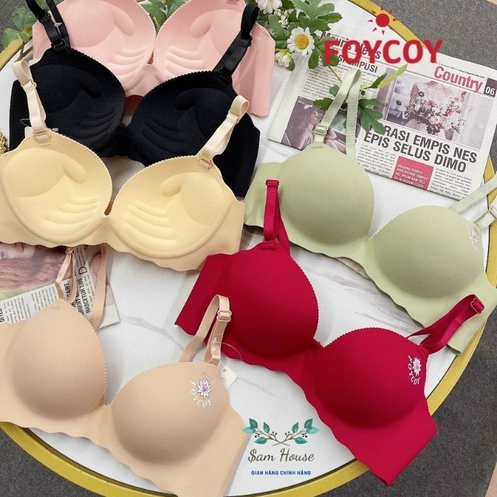 Áo Lót Su Kẻ Đệm Dày Không Gọng Nâng Ngực
