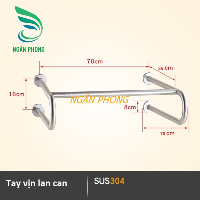 TAY VỊN AN TOÀN INOX 304-GB 875