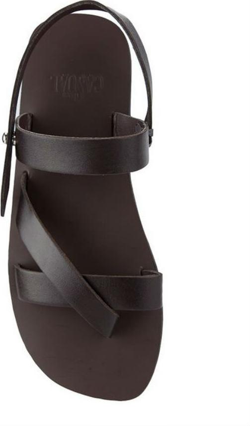 Giày Sandal Nam Quai Ngang Casual - Nâu (Size