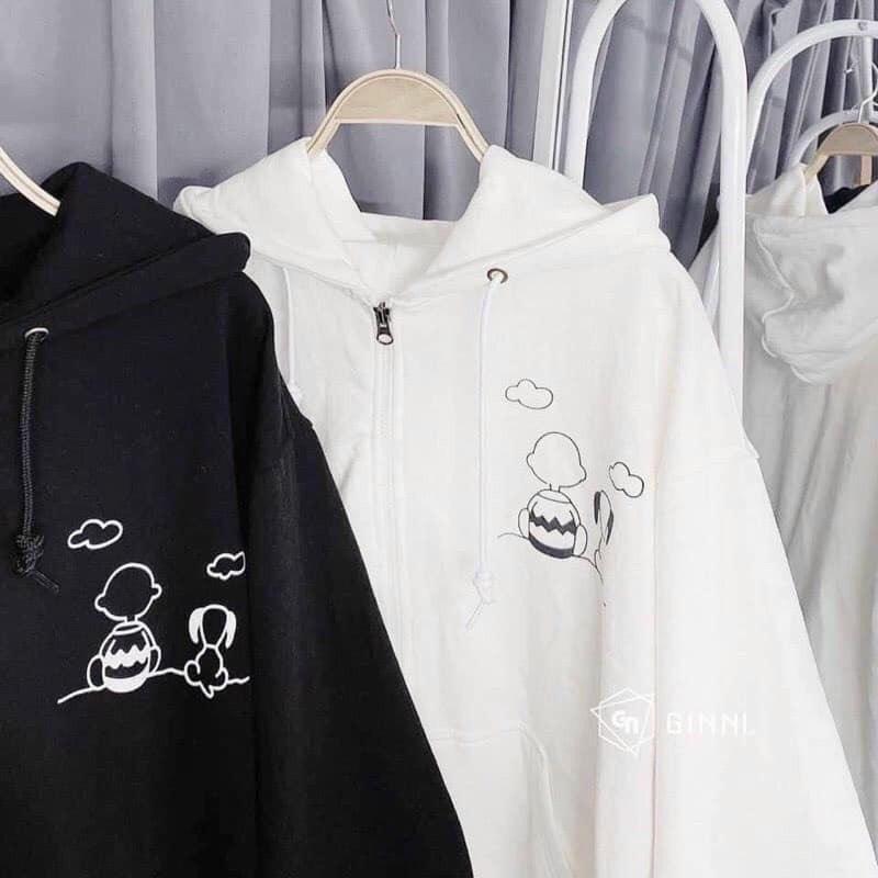 Áo hoodies sweater nam nữ dây kéo from to y hình phong cách FASHION