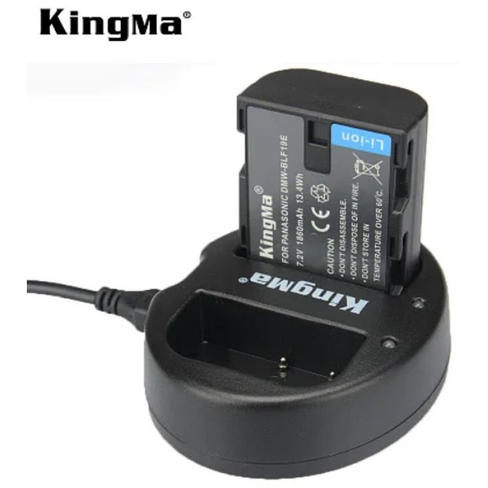 Combo 1 pin 1 sạc đôi Kingma for Panasonic DMW-BLF19 - Hàng chính hãng