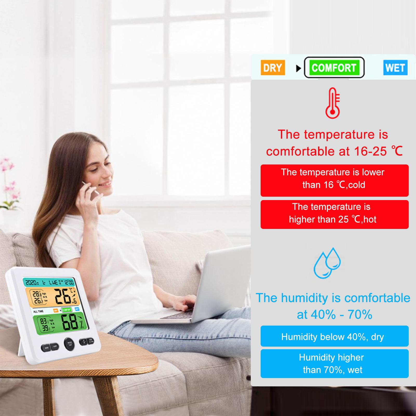 Máy đo nhiệt độ và độ ẩm kỹ thuật số dùng trong nhà