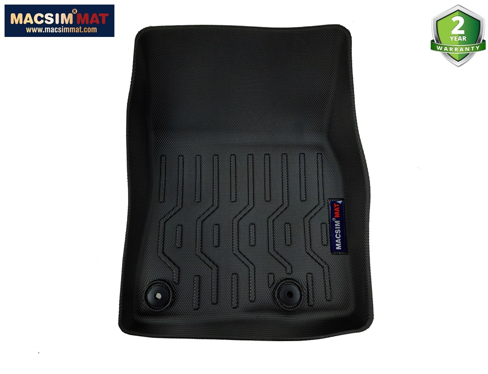 Thảm lót sàn xe ô tô Mazda CX3 Nhãn hiệu Macsim chất liệu nhựa TPV cao cấp màu đen (FDW-114) - 2 hàng ghế