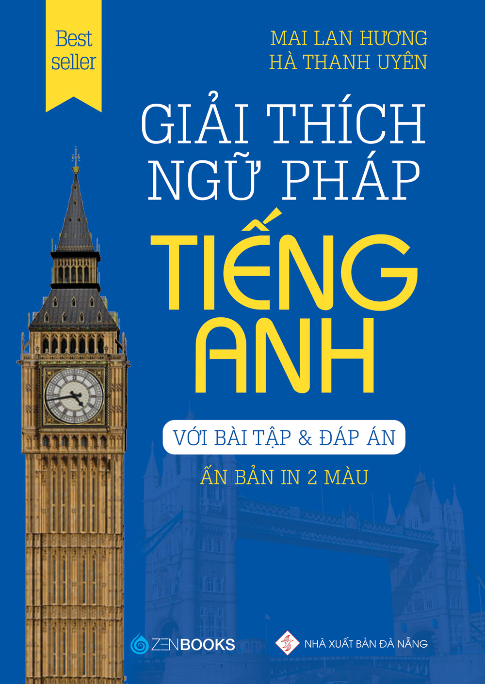 Sách - Combo 2 Cuốn Giải Thích Ngữ Pháp (In 2 Màu) Và Trắc Nghiệm Ngữ Pháp Tiếng Anh - Mai Lan Hương