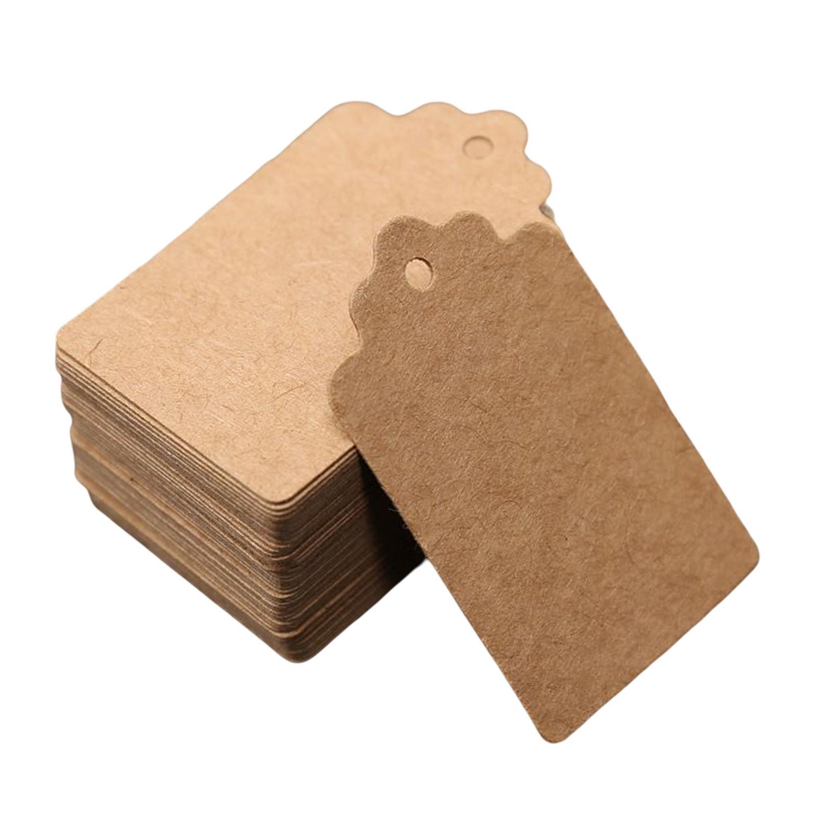 100Pieces Paper Tags Multipurpose Hang Labels for Gift Thanksgiving Wedding