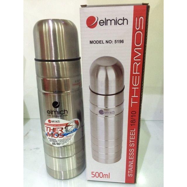 Bình giữ nhiệt Elmich Inox 304 El-5196 500ml ,EL-5197 750,EL-5198-1000ml Hàng nhập cộng hòa séc