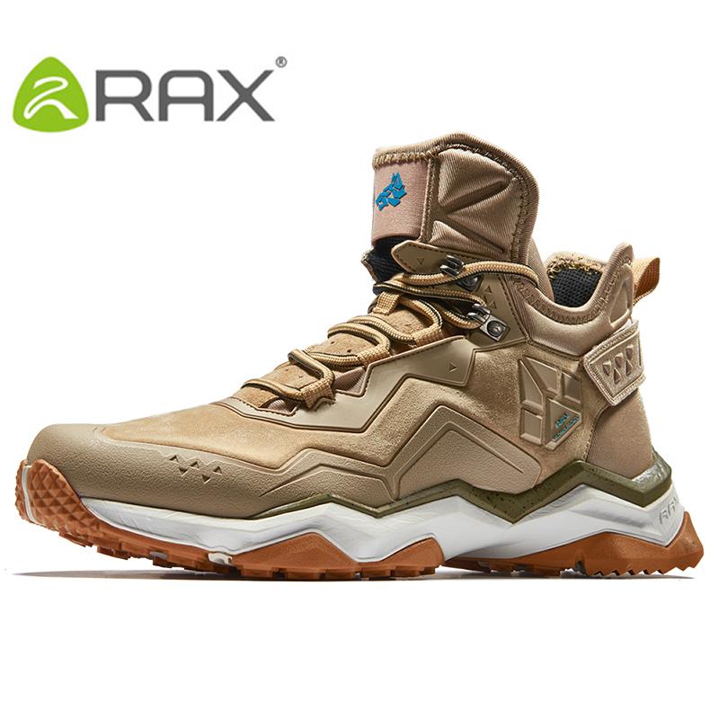 Rax nam không thấm nước đi bộ đường dài chống trượt xe trekking đa năng cho mùa đông. Color: BLACK Shoe Size: 11