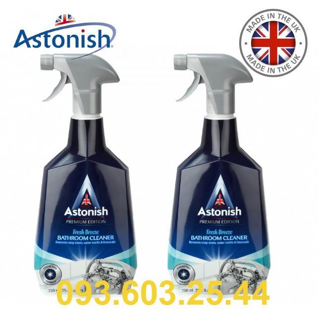 Chất tẩy đa năng Astonish làm trắng bồn cầu, inox, rỉ sét, gạch men, vách kính nhà tắm ố vàng lâu ngày