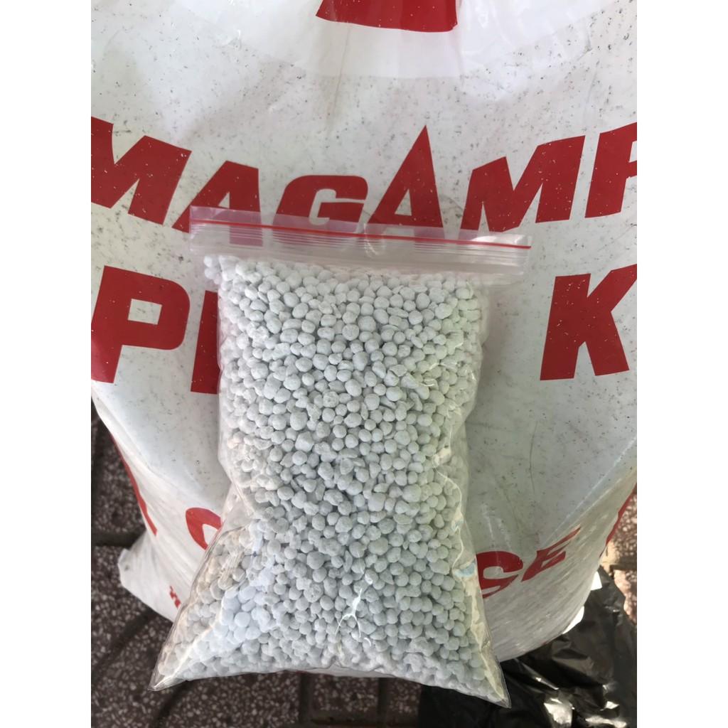 Phân bón MagampK 6-40-6-15 Nhật Bản hạt trắng gói kích thước 3mm 1kg