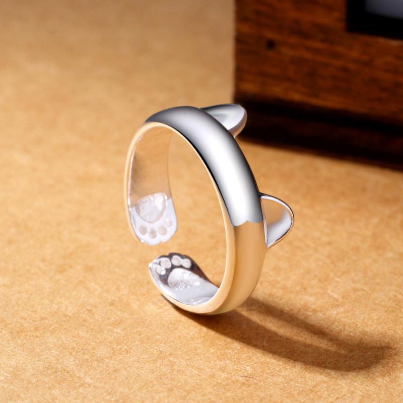 Nhẫn tai mèo vòng mở free size dễ thương cho bạn nữ NN09