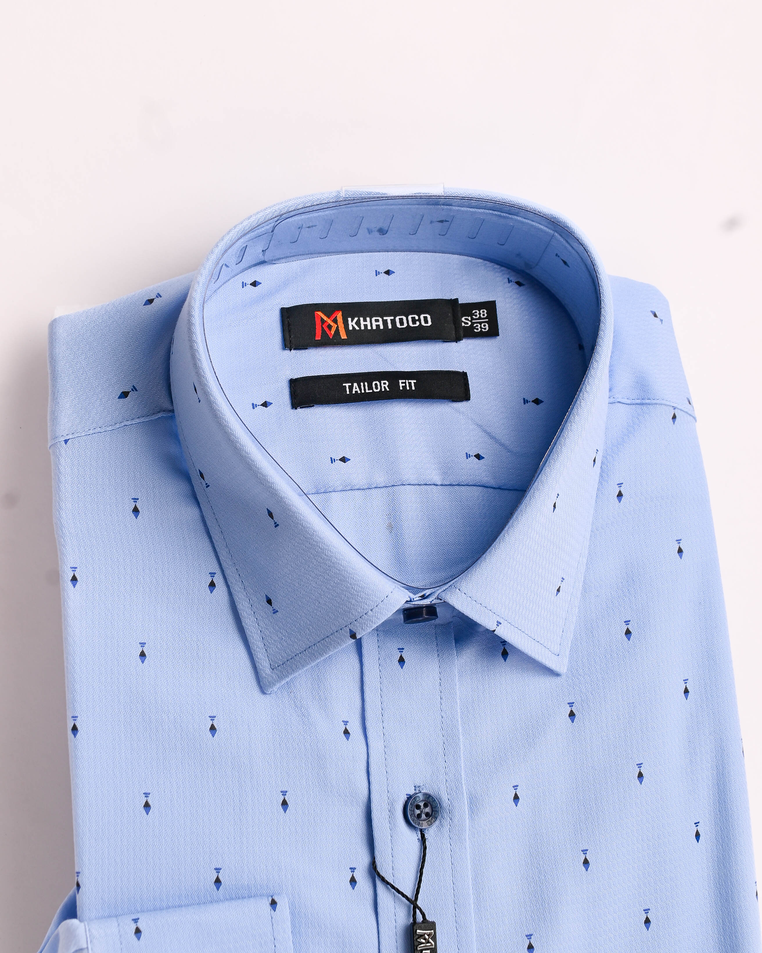 Áo sơ mi nam Khatoco tay dài form Tailor fit