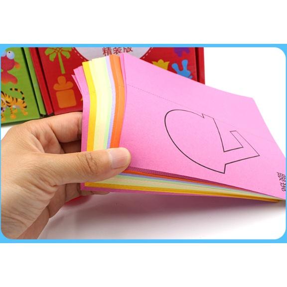 Bộ cắt giấy thủ công - Luyện cho bé sự khéo tay và sáng tạo có kèm kéo an toàn