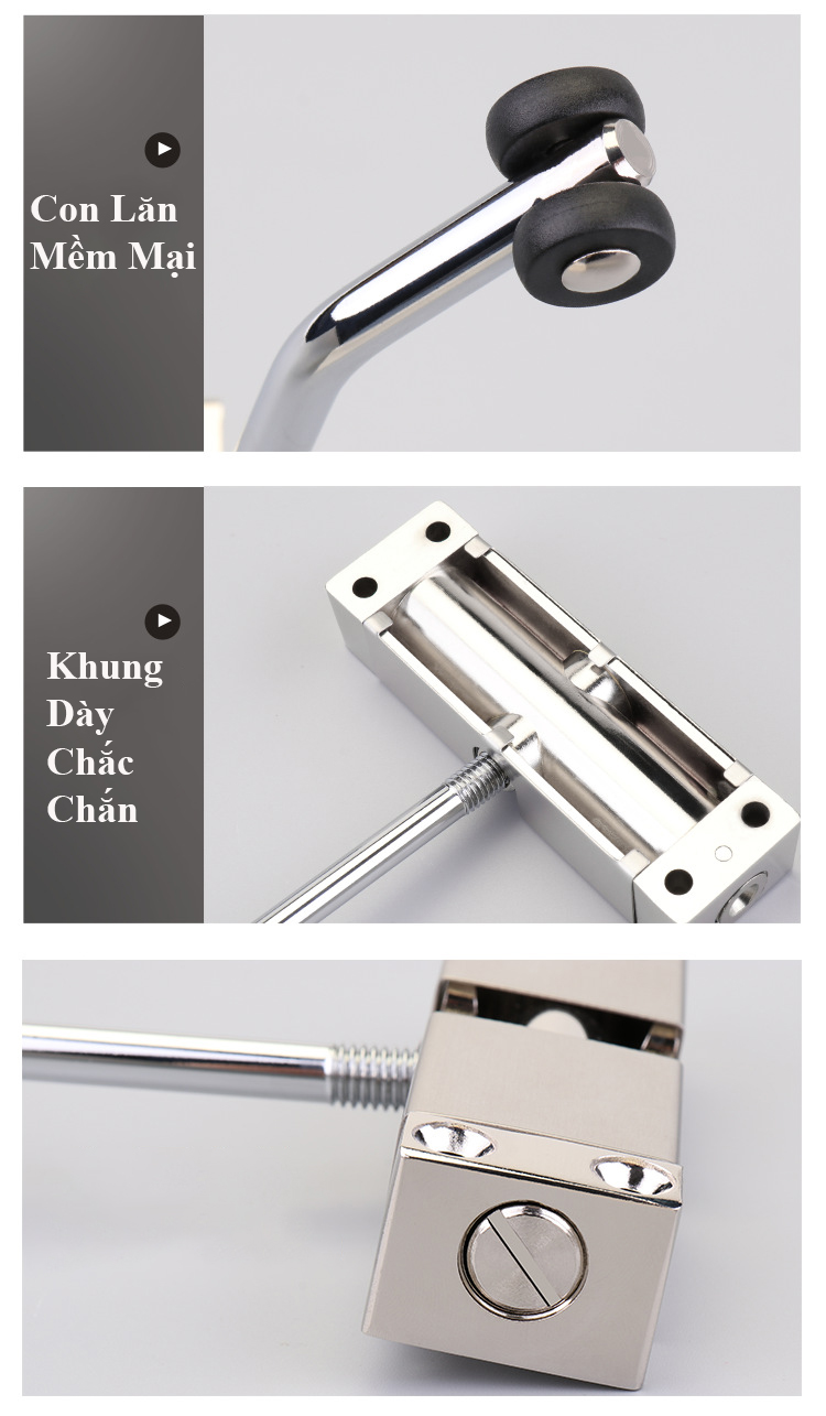 Bản Lề Đóng Cửa Tự Động Mẫu Mới KUNBE Điều Chỉnh Lực Đẩy Dễ Dàng, Không Gây Hư Hỏng Cửa