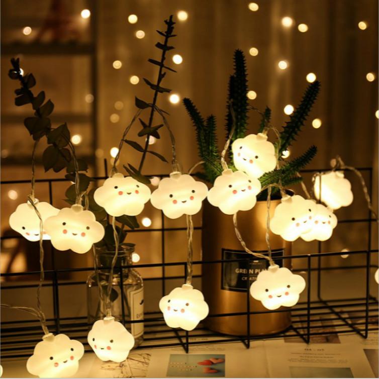 Đèn trẻ em dễ thương Đèn phòng ngủ Trang trí hành lang Đèn ngủ nhỏ Halloween Đèn dây ngày lễ Giáng sinh 10 đèn LED chạy bằng pin Tiệc lớp học Trang trí phòng ăn Đám mây