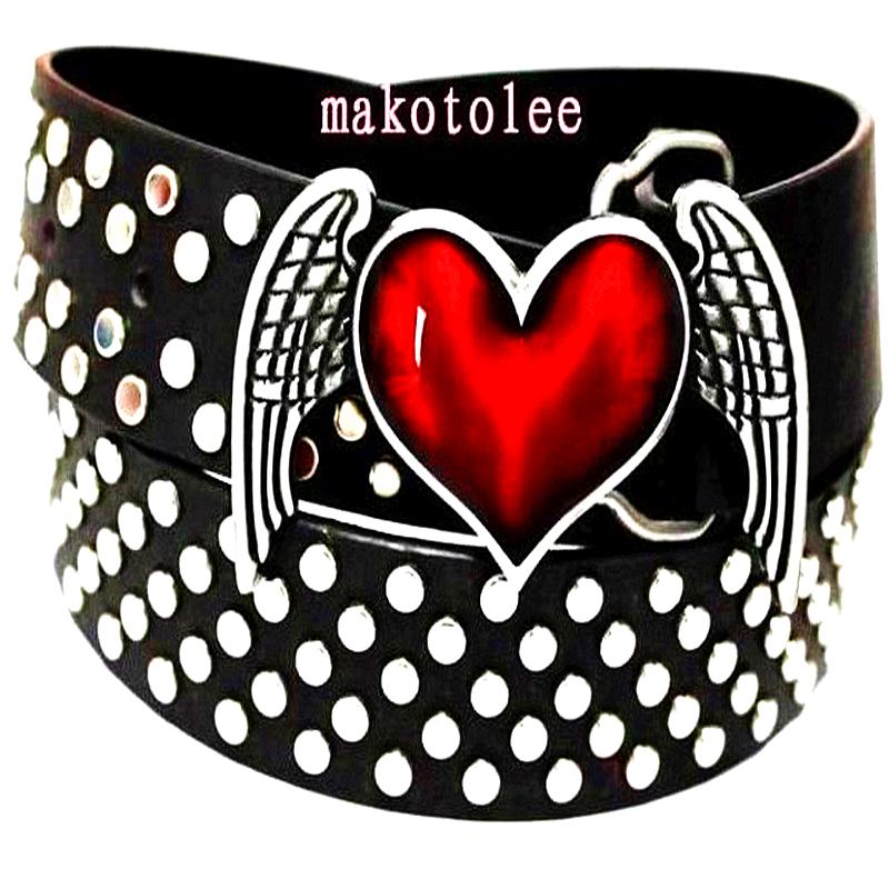 Thời Trang Nữ Dây Punk Rock Dây Da Skone Nơ Full Đinh Tán Thắt Lưng Hip Hop Kim Loại Nặng Đá Thắt Lưng Phong Cách Tặng dành Cho Nữ