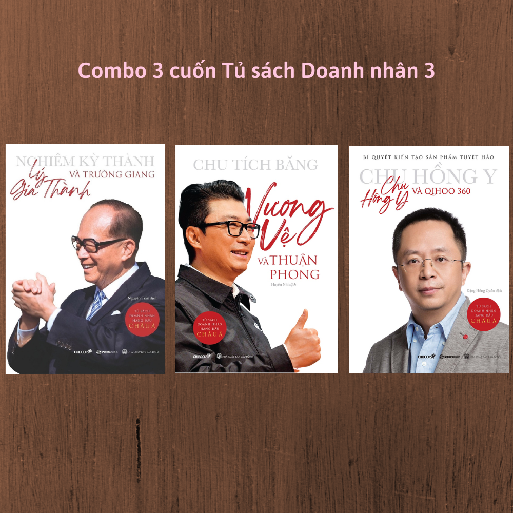 Combo 3 cuốn Tủ sách Doanh nhân Châu Á 3