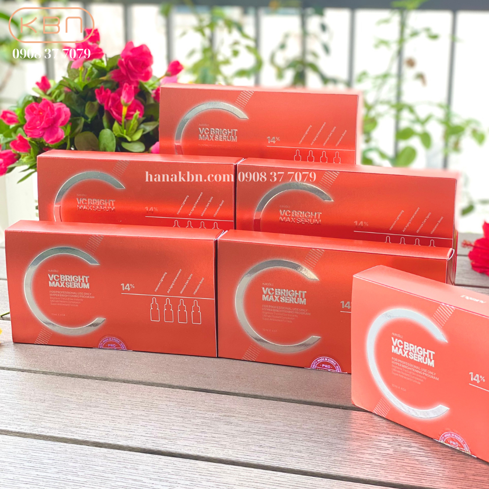 Combo 5 Bộ Serum Vitamin C - VC BRITGH MAX SERUM - Làm Sáng Da  + Tặng 1 bộ