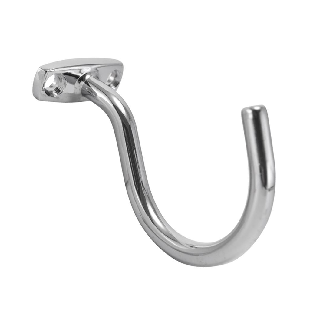 4x98mm Chrome Billiard Snooker Table Cue Hook to Hold Bridge Stick / Pool Rack