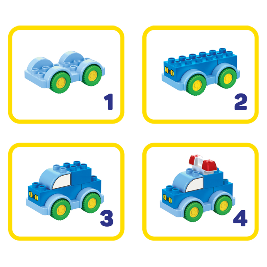 Đồ chơi lắp ráp Tinitoy Junior Block Forest police car 102